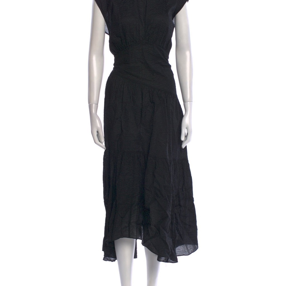 Frame Denim Black Midi Dress